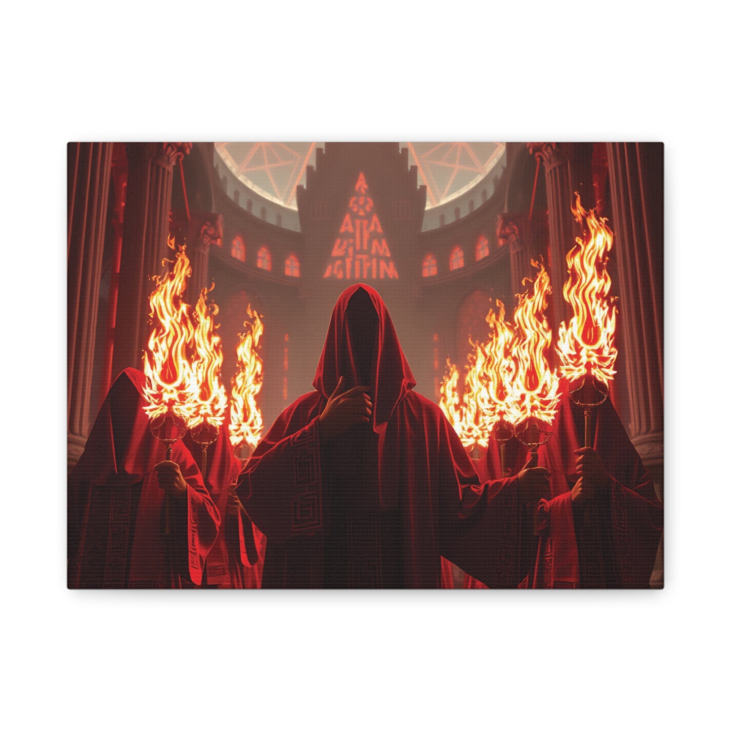 The Red Signal – The Hidden Protocol Matte Canvas