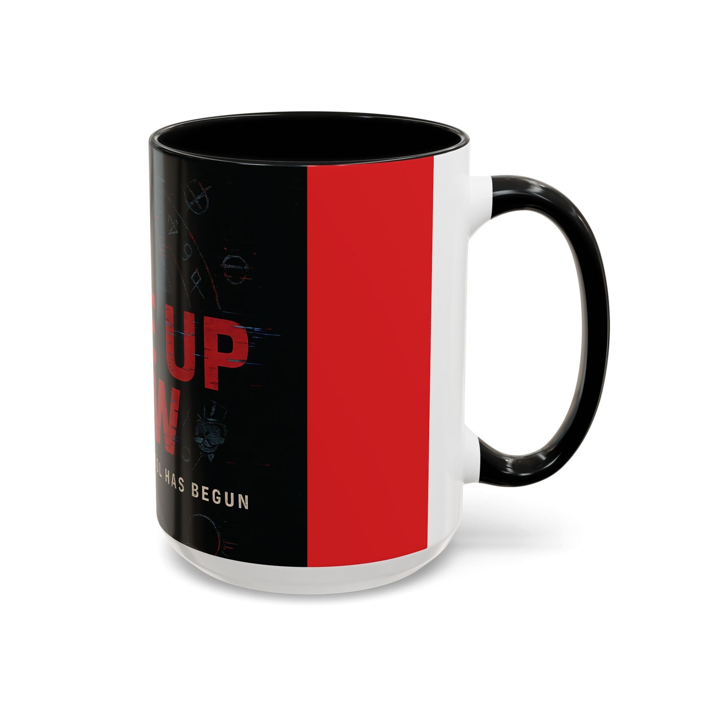 “Wake Up Now” – Hidden Protocol Accent Coffee Mug