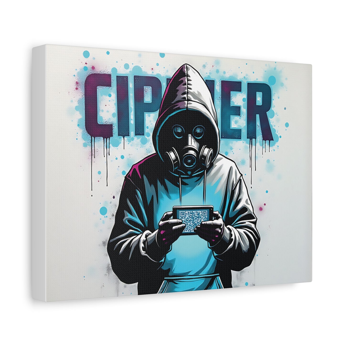 Ciphered Reality – The Hidden Protocol Matte Canvas