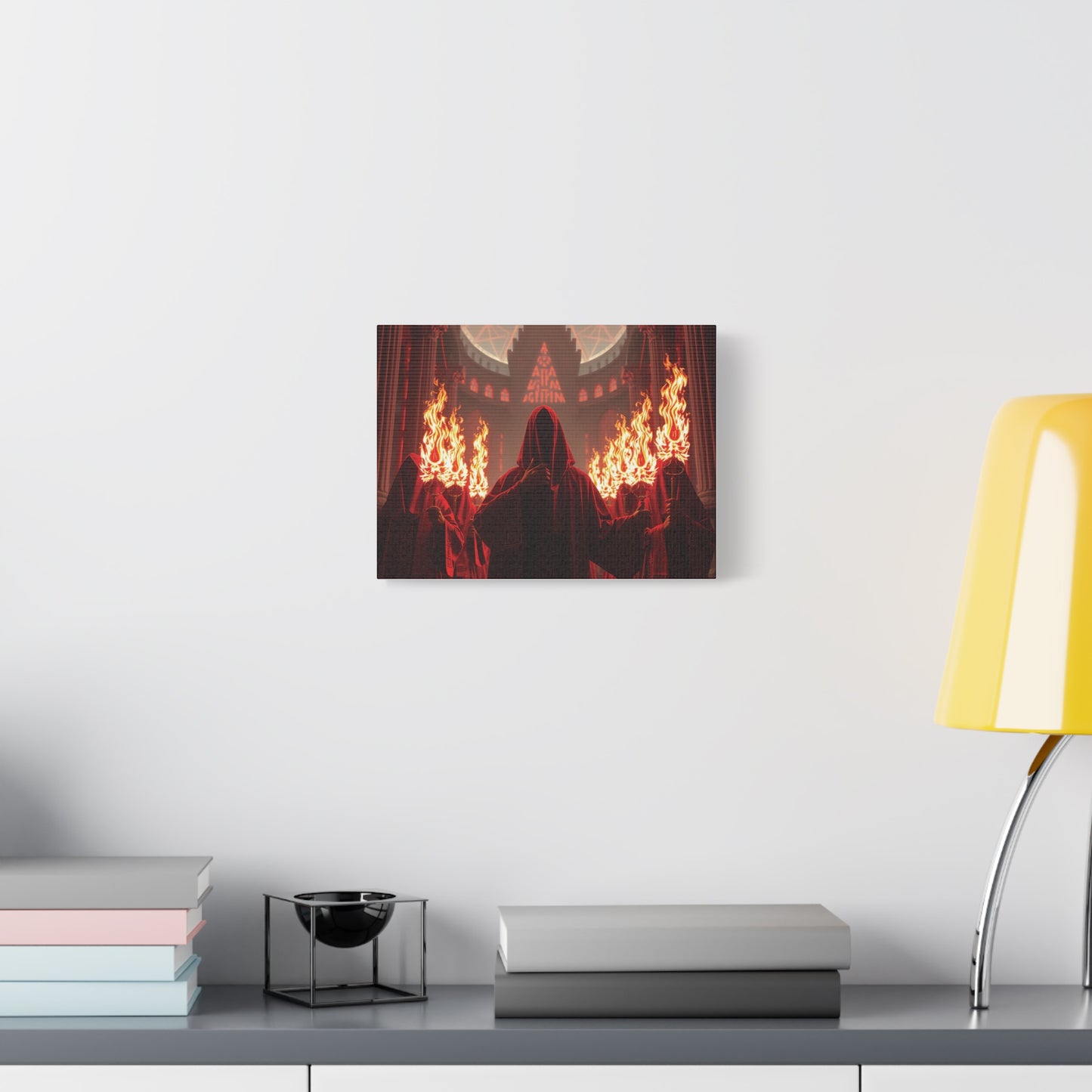 The Red Signal – The Hidden Protocol Matte Canvas