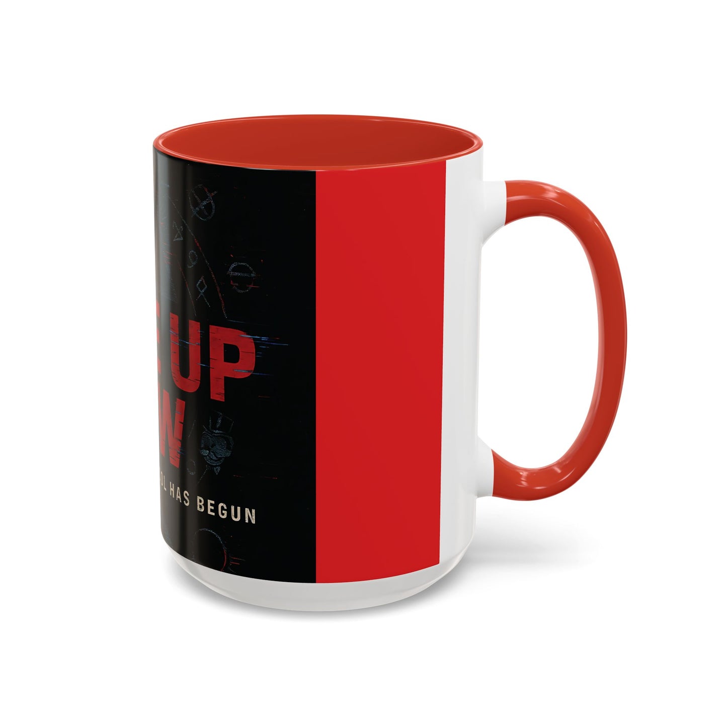 “Wake Up Now” – Hidden Protocol Accent Coffee Mug