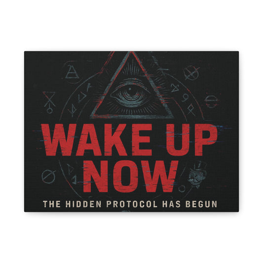 The Hidden Protocol Has Begun – All-Seeing Canvas Art