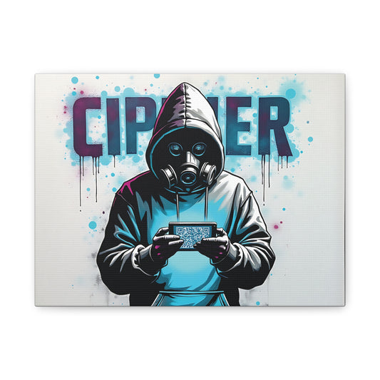 Ciphered Reality – The Hidden Protocol Matte Canvas