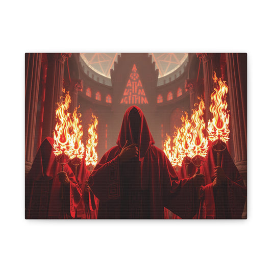 The Red Signal – The Hidden Protocol Matte Canvas
