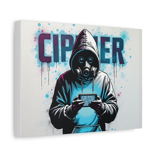 Ciphered Reality – The Hidden Protocol Matte Canvas