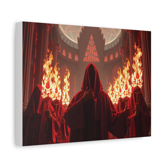 The Red Signal – The Hidden Protocol Matte Canvas