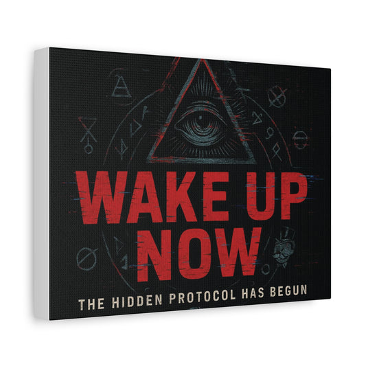 The Hidden Protocol Has Begun – All-Seeing Canvas Art