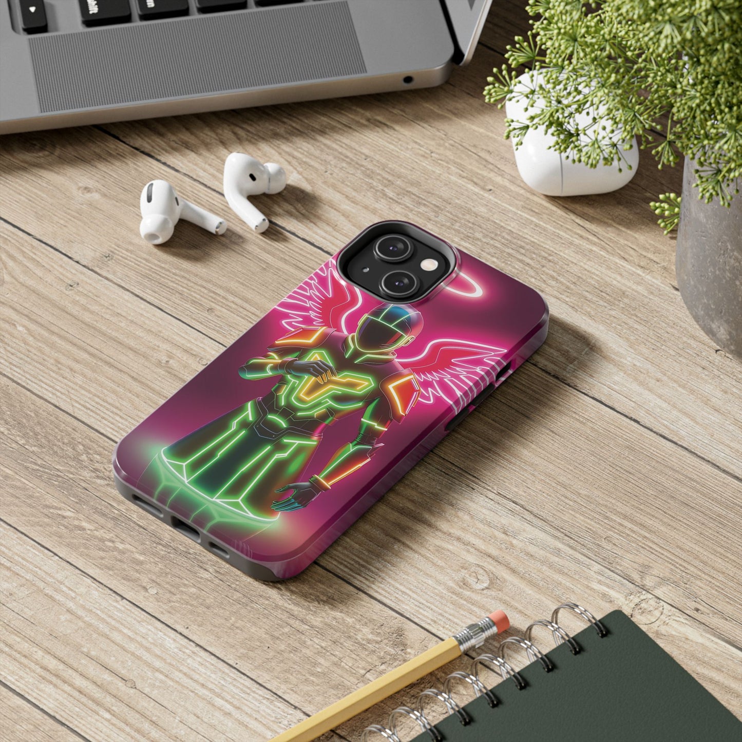 Neon Guardian  - The Hidden Protocol Phone Case